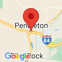 Map of Pendleton, OR